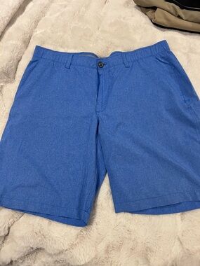 Under Armour Men's Blue Flat Front Performance Shorts